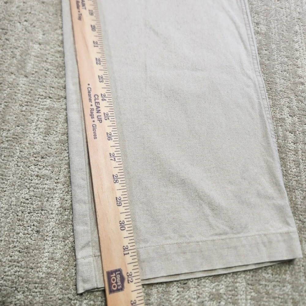 Vintage Express Pants Men Medium Baggy Linen Cotton High Rise Trouser Drawstring